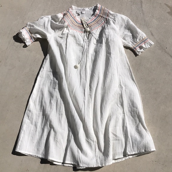 Madewell Rainbow Smocked Trapeze Dress, NWT Small - Picture 5 of 8